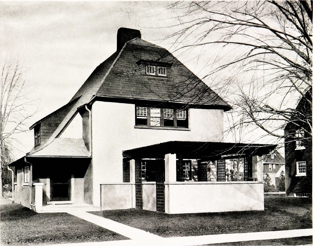 An illustration from Fireproof construction : for houses and other buildings of moderate cost, 1911, leaf 28