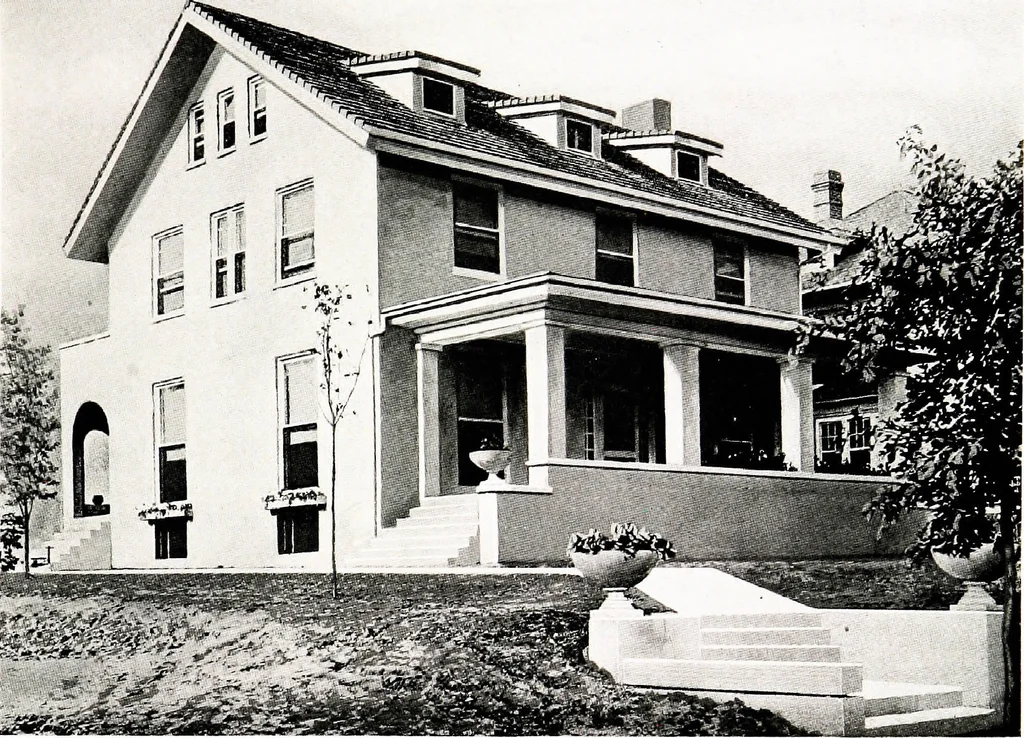 An illustration from Fireproof construction : for houses and other buildings of moderate cost, 1911, leaf 42