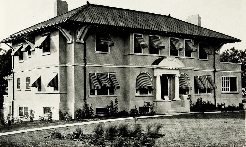 An illustration from Fireproof construction : for houses and other buildings of moderate cost, 1911, leaf 45