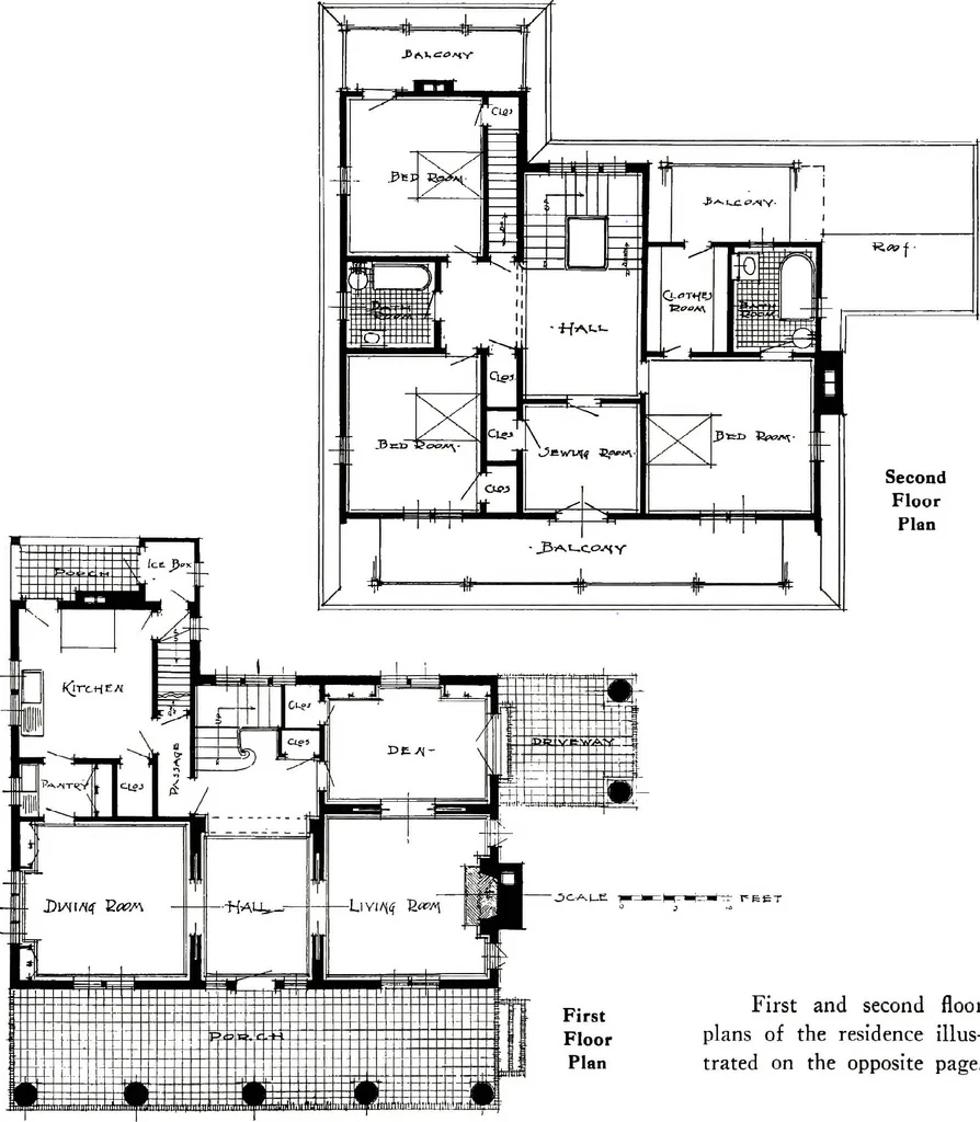 An illustration from Fireproof construction : for houses and other buildings of moderate cost, 1911, leaf 57