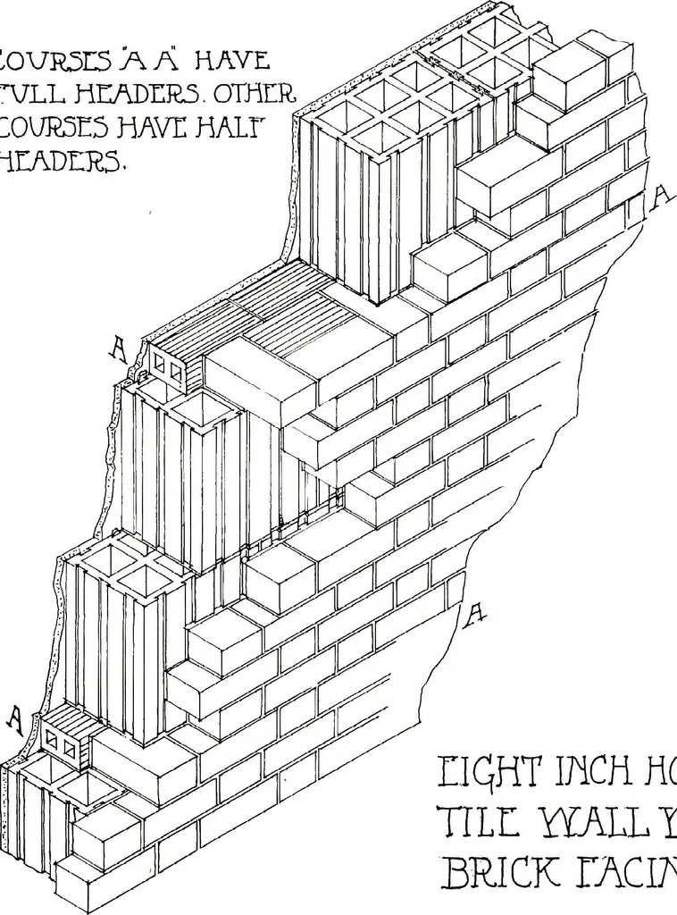 An illustration from Fireproof construction : for houses and other buildings of moderate cost, 1911, leaf 78