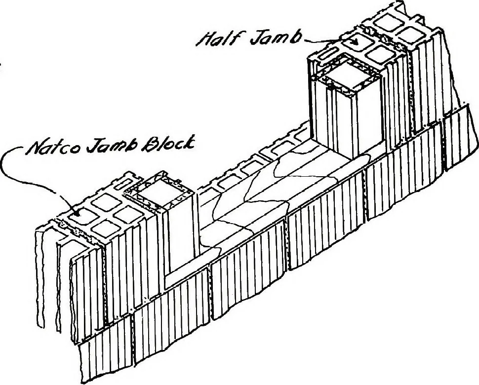 An illustration from Fireproof construction : for houses and other buildings of moderate cost, 1911, leaf 84
