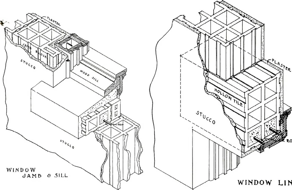 An illustration from Fireproof construction : for houses and other buildings of moderate cost, 1911, leaf 86