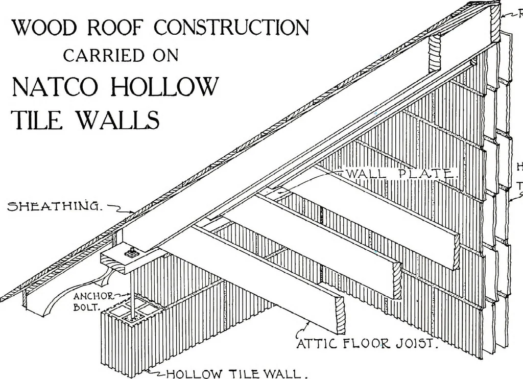 An illustration from Fireproof construction : for houses and other buildings of moderate cost, 1911, leaf 88