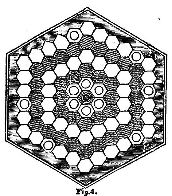 An illustration from The sociable, or, One thousand and one home amusements : containing acting proverbs, dramatic charades, acting charades, or drawing-room pantomimes, musical burlesques, tableaux vivants, parlor games, games of action, forfeits, science in sport, and parlor magic, and a choice collection ofcurious mental and mechanical puzzles, &c., &c. : illustrated with nearly three hundred engravings and diagrams, the whole being a fund of never-endingentertainment, 1858, leaf 284
