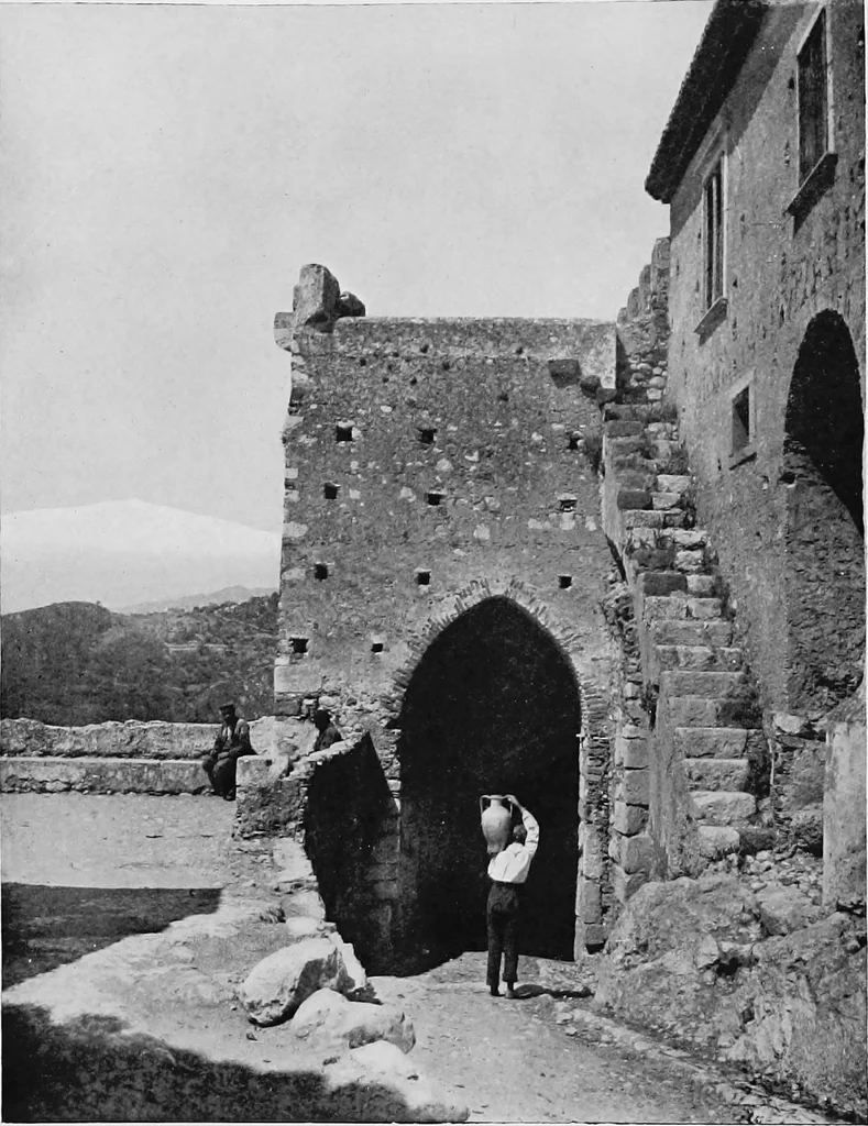 An illustration from Mediaeval Sicily, aspects of life and art in the middle ages, 1910, leaf 370