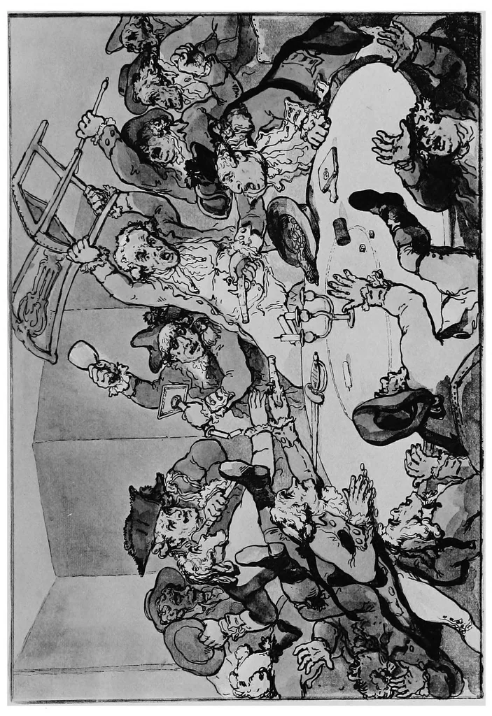 An illustration from The amusements of old London; being a survey of the sports and pastimes, tea gardens and parks, playhouses and other diversions of the people of London from the 17th to the beginning of the 19th century, 1901, leaf 166