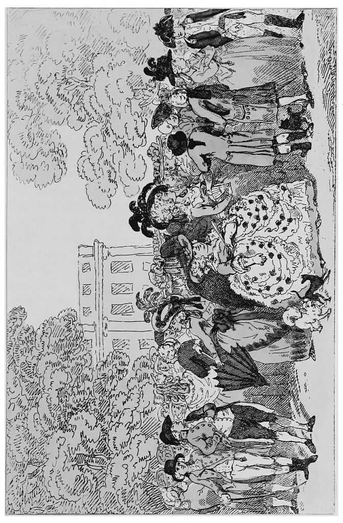 An illustration from The amusements of old London; being a survey of the sports and pastimes, tea gardens and parks, playhouses and other diversions of the people of London from the 17th to the beginning of the 19th century, 1901, leaf 170