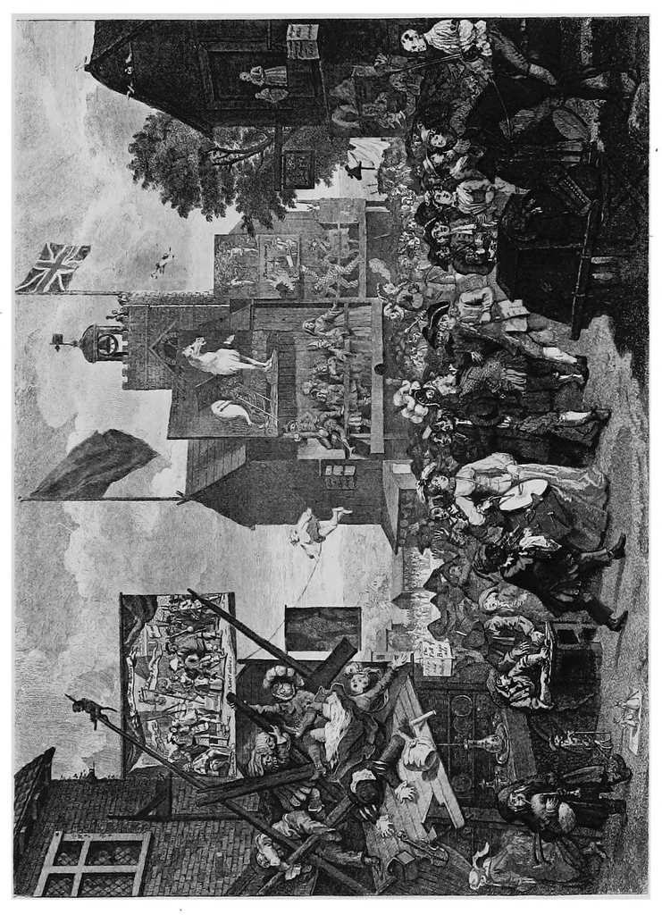 An illustration from The amusements of old London; being a survey of the sports and pastimes, tea gardens and parks, playhouses and other diversions of the people of London from the 17th to the beginning of the 19th century, 1901, leaf 66