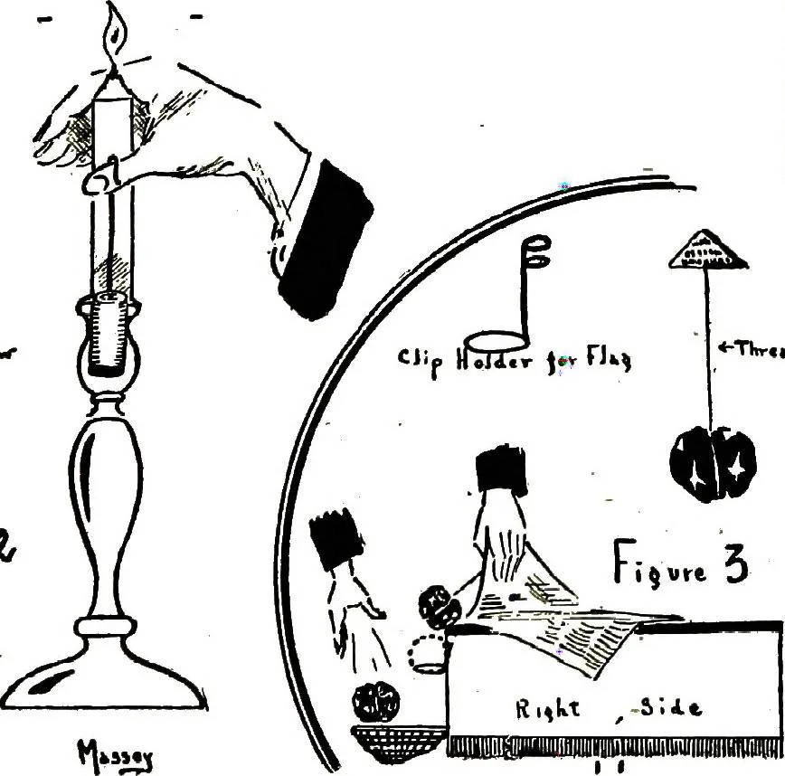 An illustration from New and original magic : comprising a number of novel and entertaining effects, a fund of information for the professional artist and his younger brother, the amateur, 1922, leaf 35