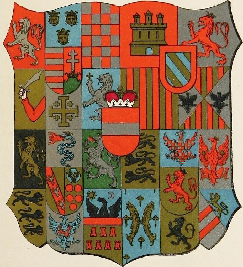 An illustration from A treatise on heraldry, British and foreign : with English and French glossaries, 1892, leaf 133