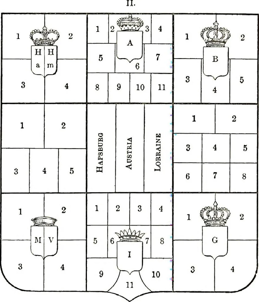 An illustration from A treatise on heraldry, British and foreign : with English and French glossaries, 1892, leaf 136