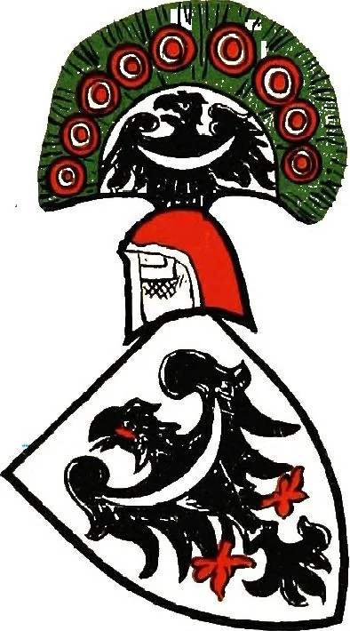An illustration from A treatise on heraldry, British and foreign : with English and French glossaries, 1892, leaf 203