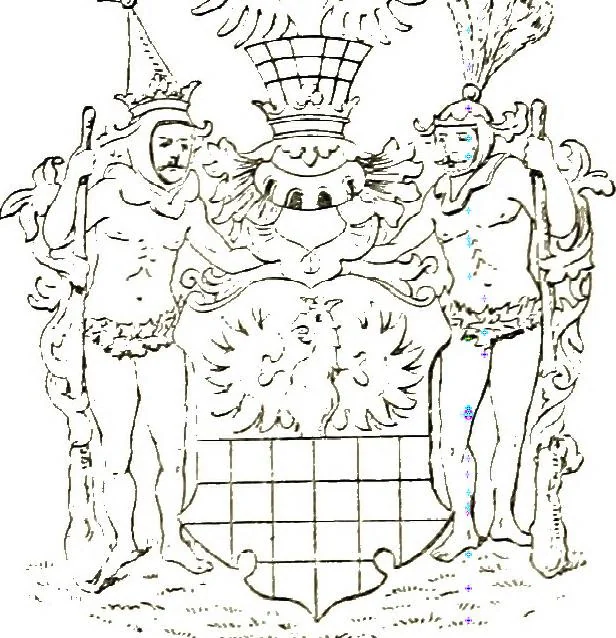 An illustration from A treatise on heraldry, British and foreign : with English and French glossaries, 1892, leaf 302