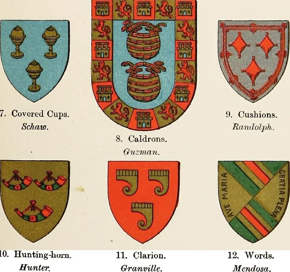 An illustration from A treatise on heraldry, British and foreign : with English and French glossaries, 1892, leaf 522