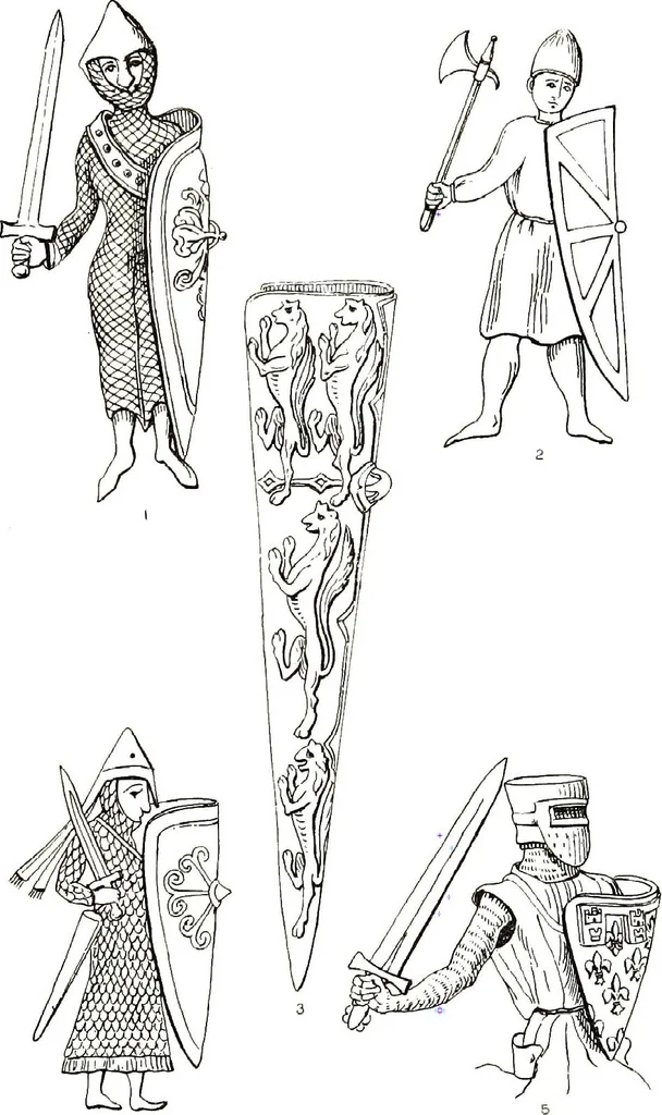 An illustration from A treatise on heraldry, British and foreign : with English and French glossaries, 1892, leaf 90