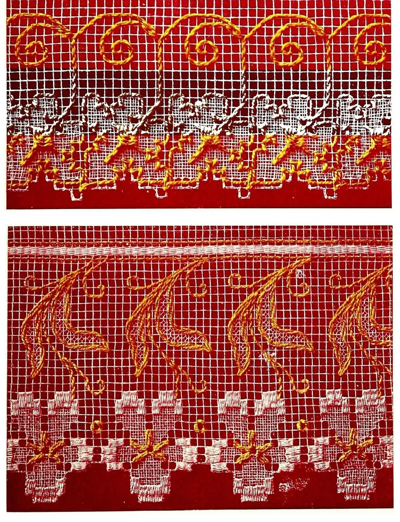 An illustration from Embroidery on net, 1900, leaf 40