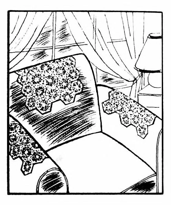 An illustration from Lace-making with crochet hook and knitting needles, 1900, leaf 23