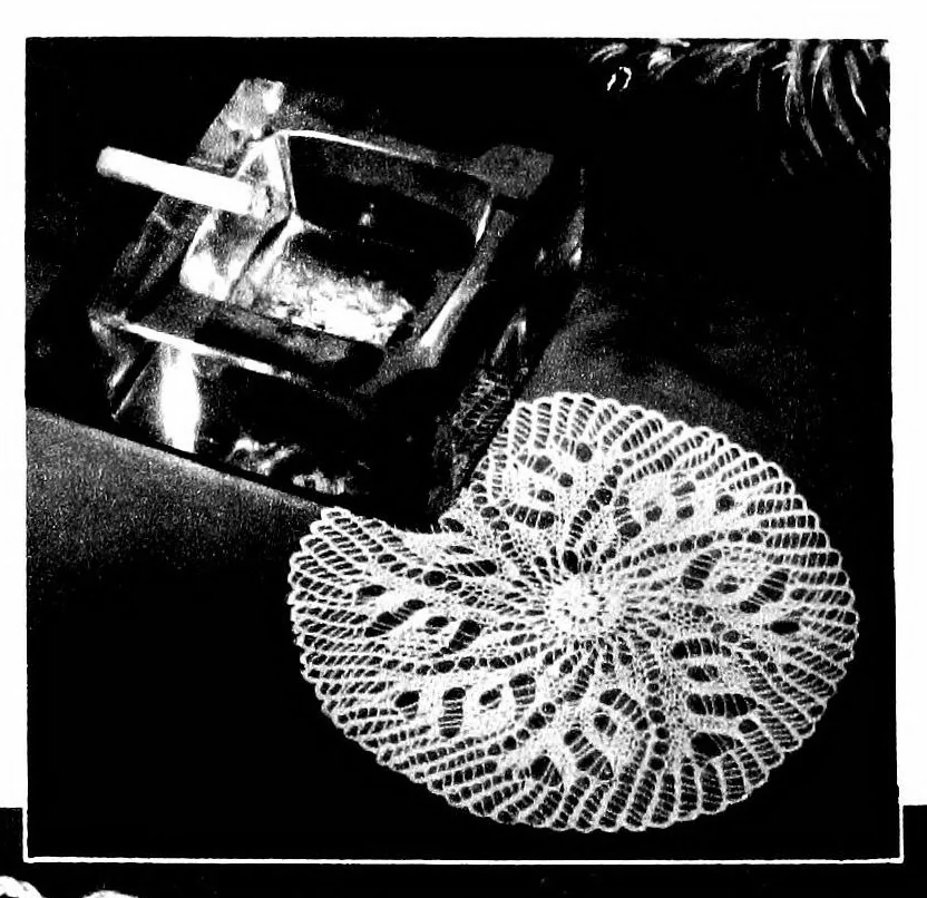An illustration from Lace-making with crochet hook and knitting needles, 1900, leaf 45