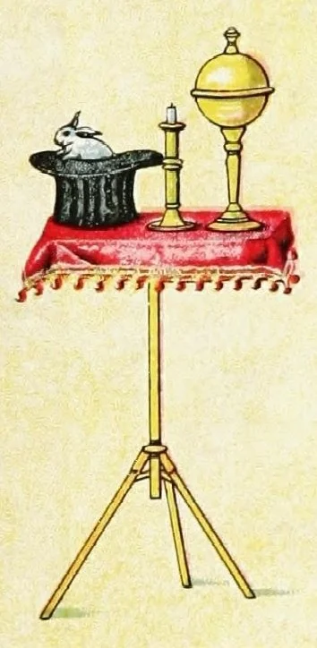 An illustration from Practical conjuring, 1911, leaf 0