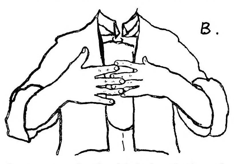 An illustration from Practical conjuring, 1911, leaf 14