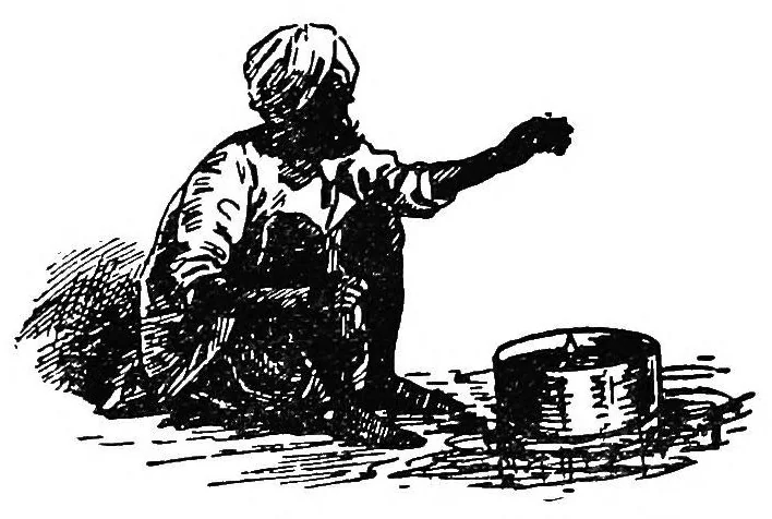 An illustration from Hindu magic : an expose of the tricks of the yogis and fakirs of India, 1913, leaf 30