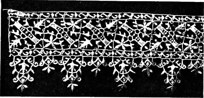 An illustration from Lace and lace making, 1917, leaf 4