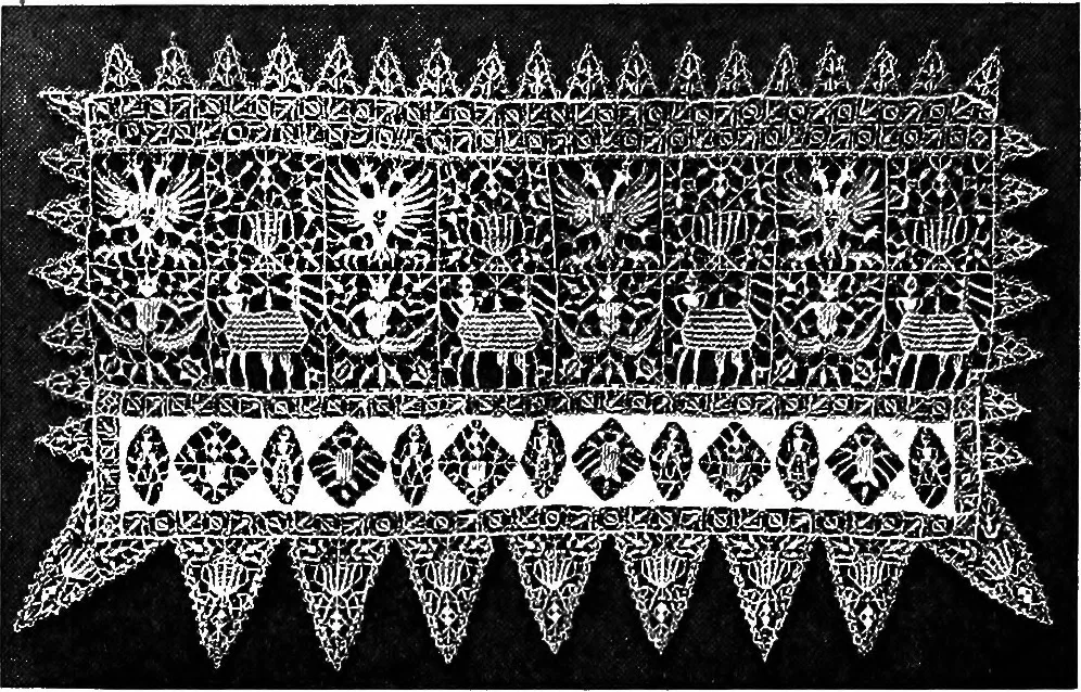 An illustration from Lace and lace making, 1917, leaf 5