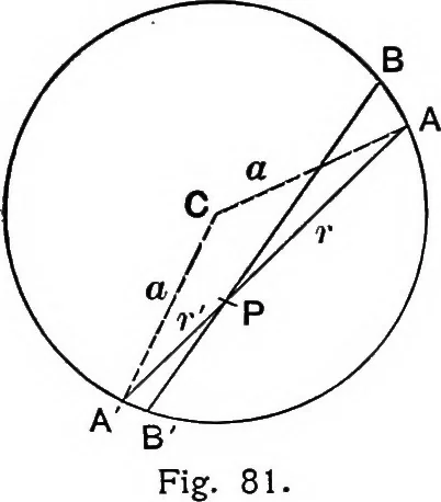 An illustration from An elementary treatise on theoretical mechanics, 1893, leaf 177