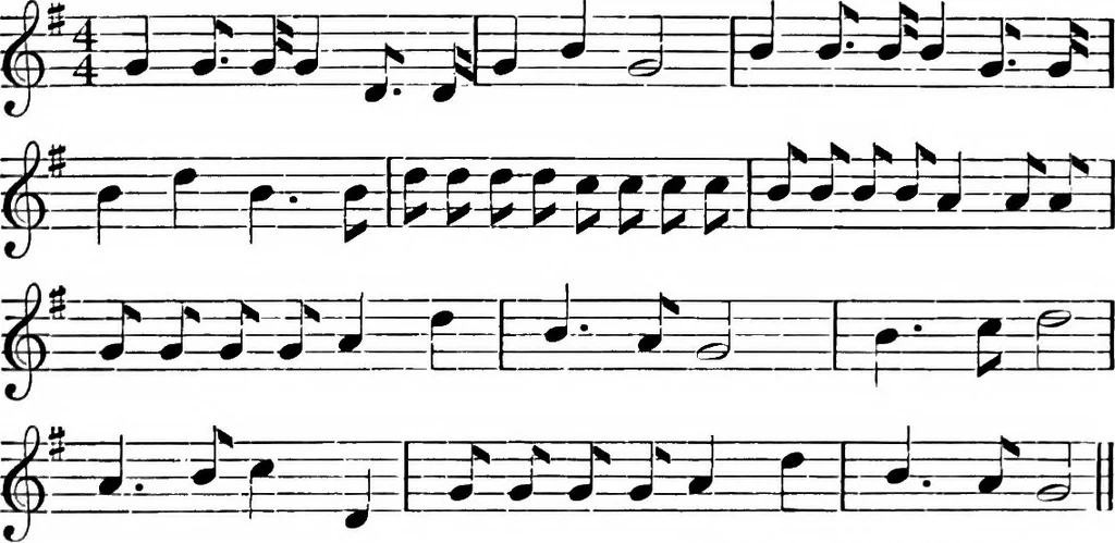 An illustration from The traditional games of England, Scotland, and Ireland, with tunes, singing-rhymes, and methods of playing according to the variants extant and recorded in different parts of the Kingdom;, 1894, leaf 210