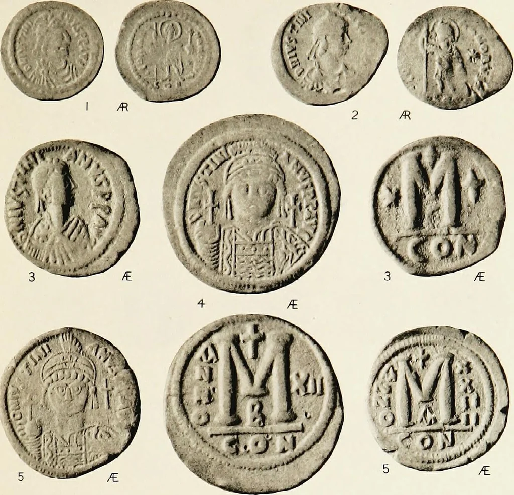 An illustration from Catalogue of the imperial Byzantine coins in the British Museum, 1908, leaf 440