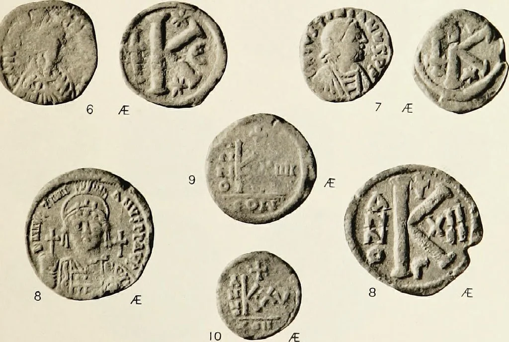 An illustration from Catalogue of the imperial Byzantine coins in the British Museum, 1908, leaf 440