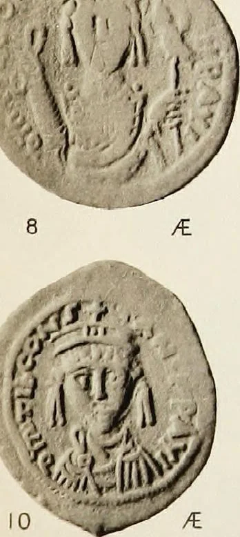 An illustration from Catalogue of the imperial Byzantine coins in the British Museum, 1908, leaf 460