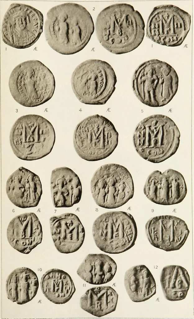 An illustration from Catalogue of the imperial Byzantine coins in the British Museum, 1908, leaf 478