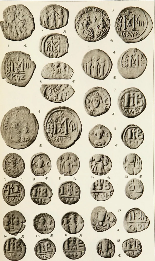 An illustration from Catalogue of the imperial Byzantine coins in the British Museum, 1908, leaf 482