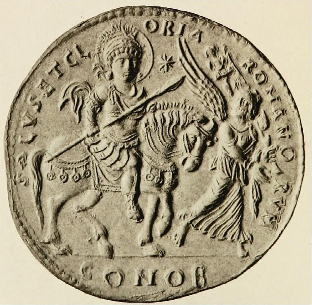 An illustration from Catalogue of the imperial Byzantine coins in the British Museum, 1908, leaf 7