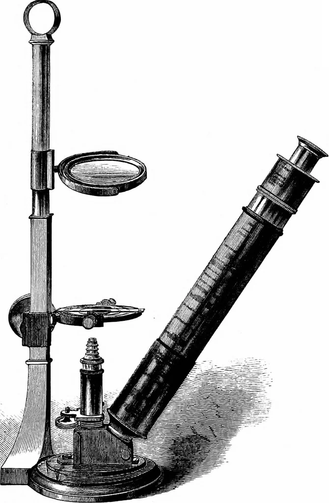 An illustration from How to work with the microscope, 1865, leaf 236