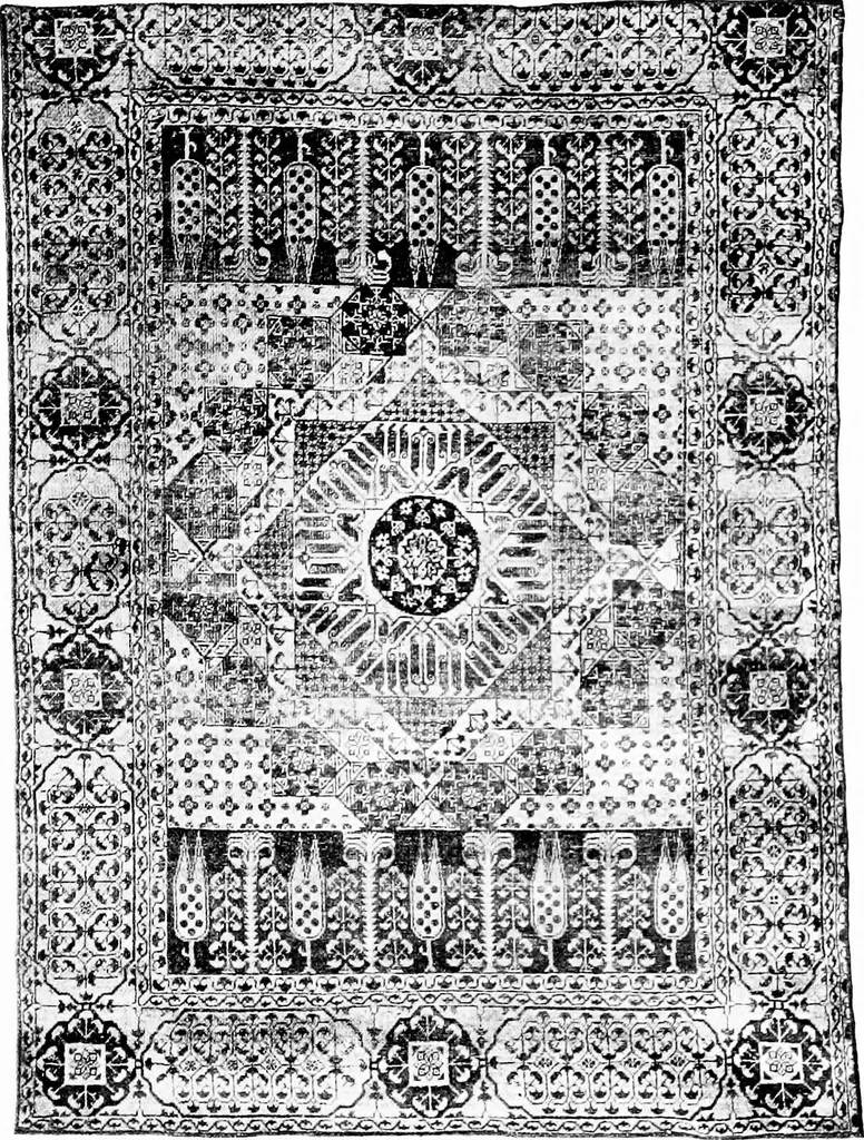 An illustration from The Tiffany studios collection of notable antique oriental rugs, 1906, leaf 132