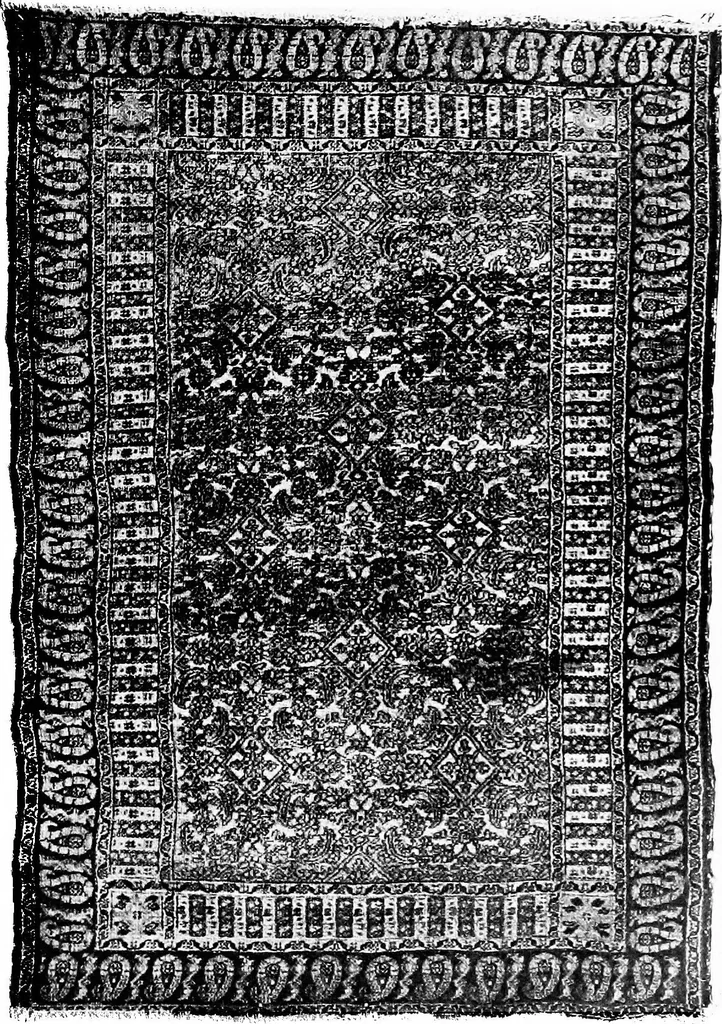 An illustration from The Tiffany studios collection of notable antique oriental rugs, 1906, leaf 34