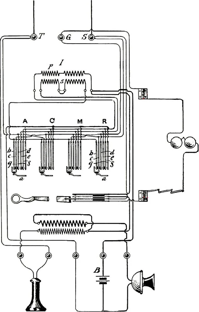 An illustration from American telephone practice, 1905, leaf 407
