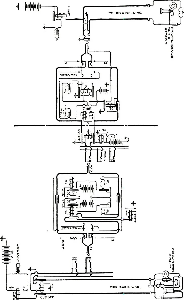 An illustration from American telephone practice, 1905, leaf 439