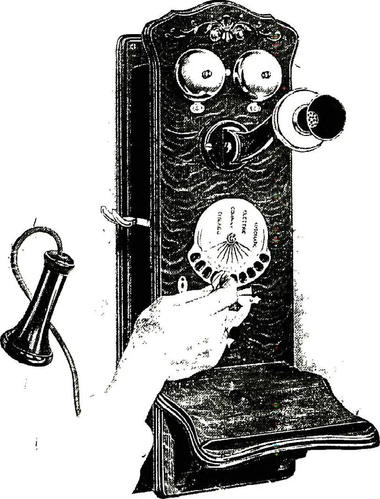 An illustration from American telephone practice, 1905, leaf 724