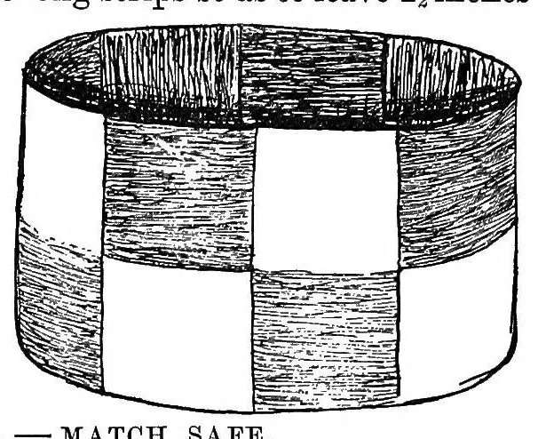 An illustration from Raphia and reed weaving : including also cardboard and paper construction : a practical course for primary and elementary schools, 1910, leaf 24