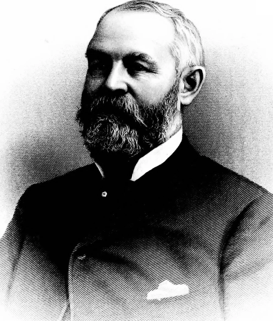 An illustration from A portrait gallery, with biographical sketches of prominent freemasons throughout the United States .., 1892, leaf 100