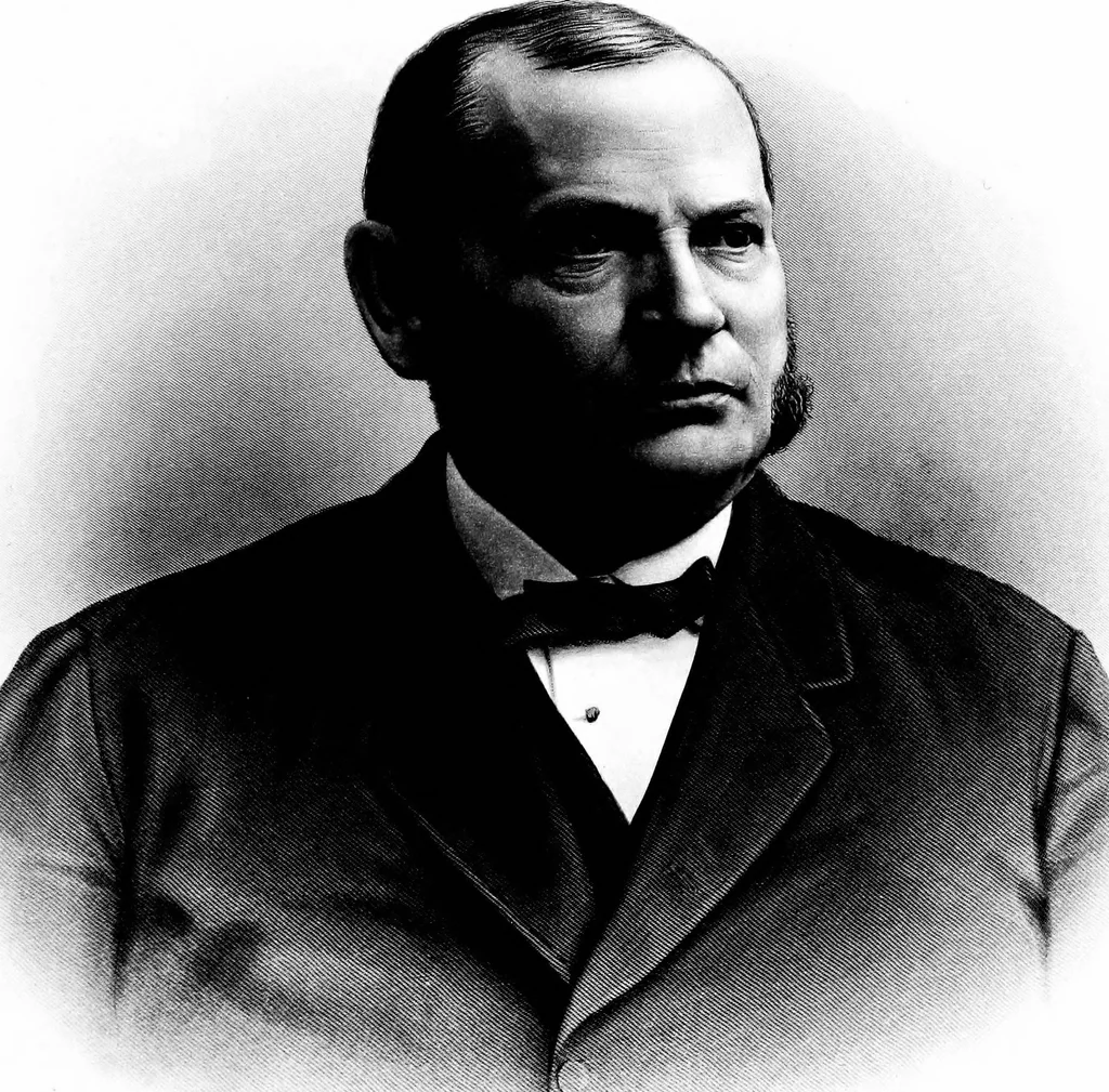 An illustration from A portrait gallery, with biographical sketches of prominent freemasons throughout the United States .., 1892, leaf 124