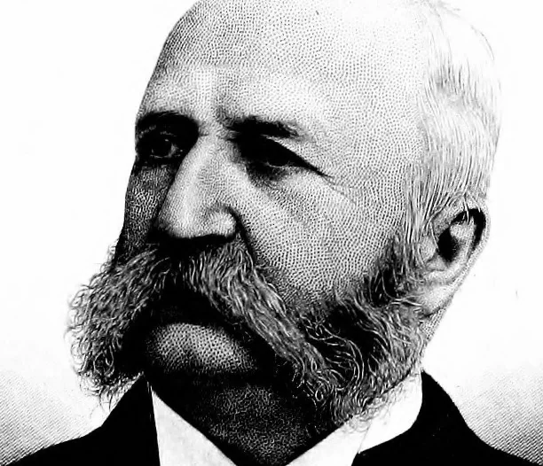 An illustration from A portrait gallery, with biographical sketches of prominent freemasons throughout the United States .., 1892, leaf 34