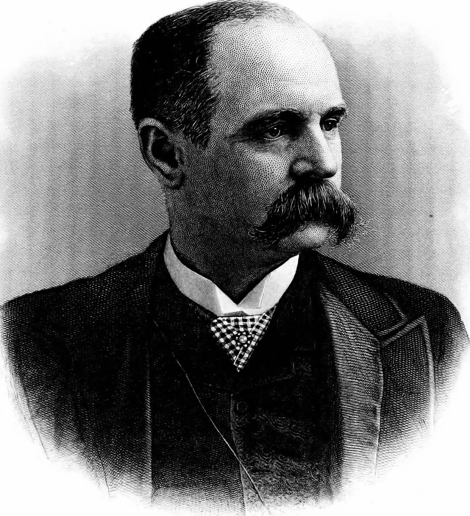 An illustration from A portrait gallery, with biographical sketches of prominent freemasons throughout the United States .., 1892, leaf 40