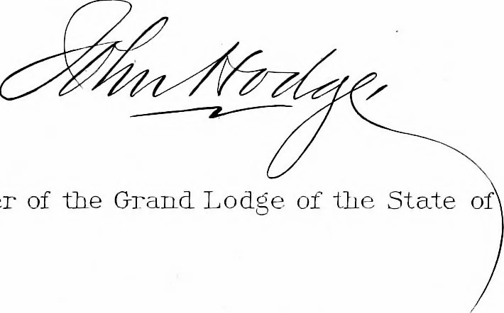 An illustration from A portrait gallery, with biographical sketches of prominent freemasons throughout the United States .., 1892, leaf 10