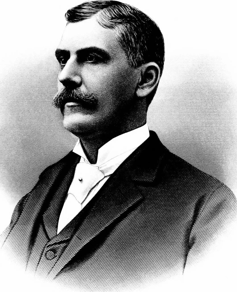 An illustration from A portrait gallery, with biographical sketches of prominent freemasons throughout the United States .., 1892, leaf 100