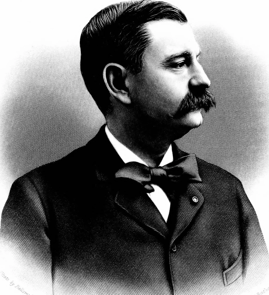 An illustration from A portrait gallery, with biographical sketches of prominent freemasons throughout the United States .., 1892, leaf 106